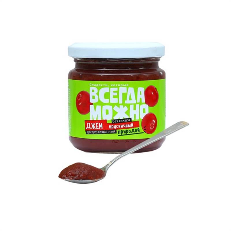 Джем брусника + ложечка